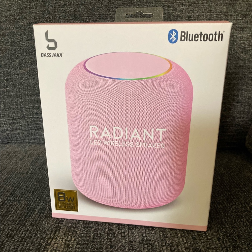 Bass Jaxx Pink LED Wireless Speaker